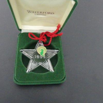 Vintage 1995 Waterford Crystal Star Ornament - In Box