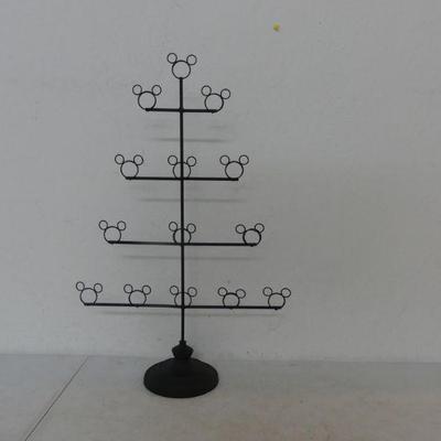 Vintage Disney Store Mickey Mouse Icon Cast Iron Christmas Card Holder - 25" Tall