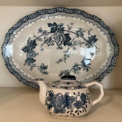 Henry Alcock Danube Semi Porcelain 100-Piece Set includes 11 Serving Pieces