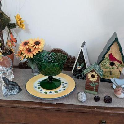 Many Handcrafted Birdhouses