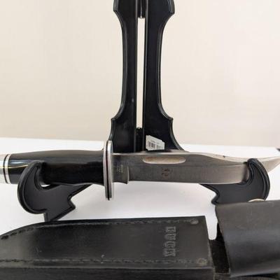 Buck With Leather Sheath