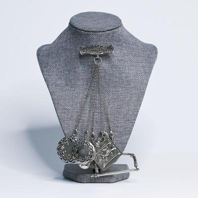 Large Chatelaine Brooch