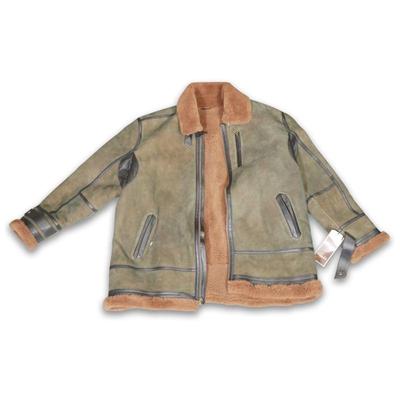 Overland Jacob British Sheepskin B-3 Bomber Jacket Size XXL