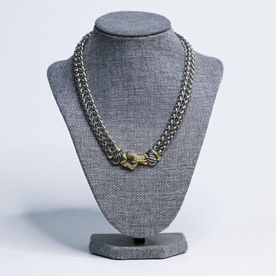 David Yurman-Style Double Wheat Chain Necklace