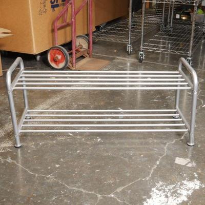 IKEA® LOGGA 2-Tier Metal Shoe Rack