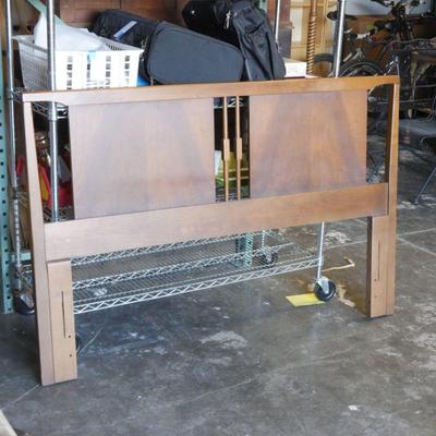Mid-Century Modern Walnut Headboard