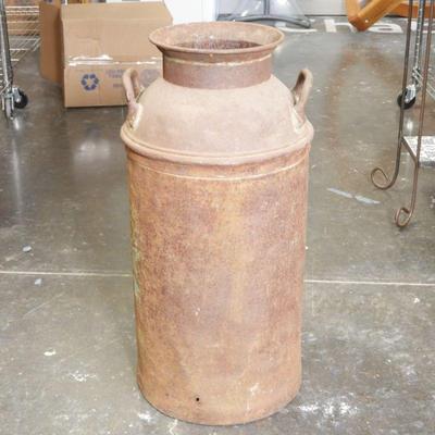 Extra Large Vintage Steel Milk Can
