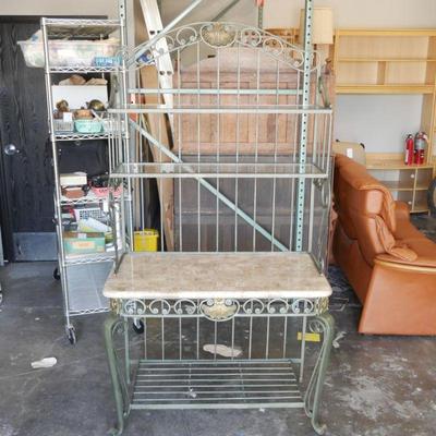 Contemporary Metal Baker's Rack
