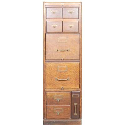 Early 1900s Macey Oak File Cabinet