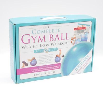 The Complete Gym Ball Weight Loss Workout Book & DVD with 65cm/26" Exercise Ball