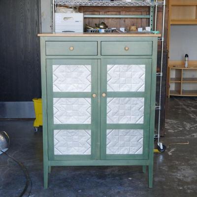 Ethan Allen Country Colors Solid Pine Pie Safe Cabinet