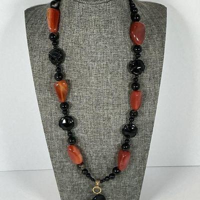 Carnelian &. Onyx Necklace