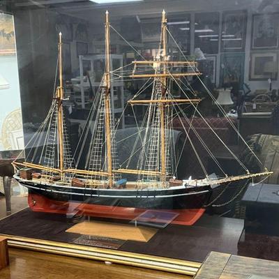 Scandinavian scale ship model of the "Jacqueline"