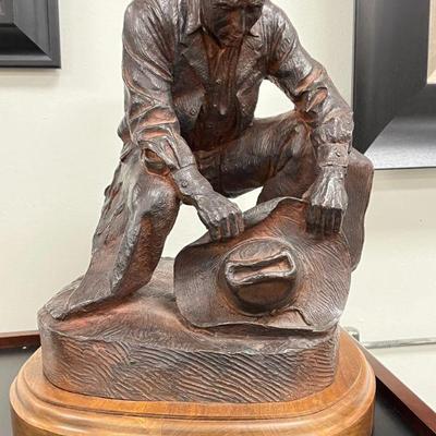 A very special and moving offering will be available in our upcoming Nelson-Aaron estate sale. A Harold Holden bronze, "We Will...