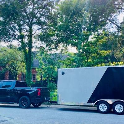 *Truck not included, nor for sale.  Trailer only. 

Asking price $9,000. OBO? (Not included in daily discounts) make offers 17’ enclosed...
