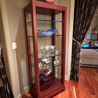 Eterge shelf with heavy glass - custom made piece - high end