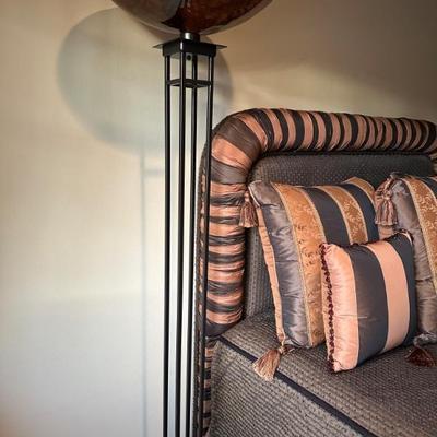 Solid floor lamps and many table top lamps
