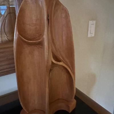Wood carved 'Seed Pod' by Rockstein
