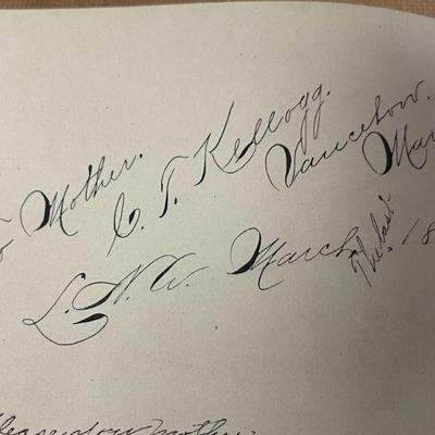 1889 Autograph Book - Lee Academy, Maine