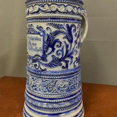 Large Blue Stein