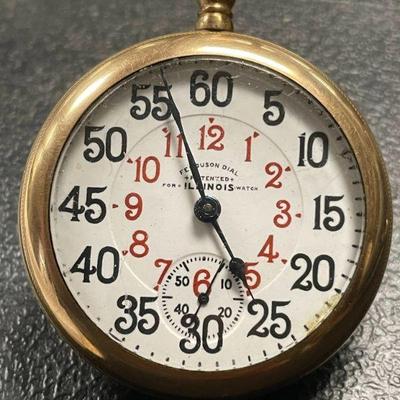 1907 Bunn Special Pocket watch Illinois w/Ferguson Dial
