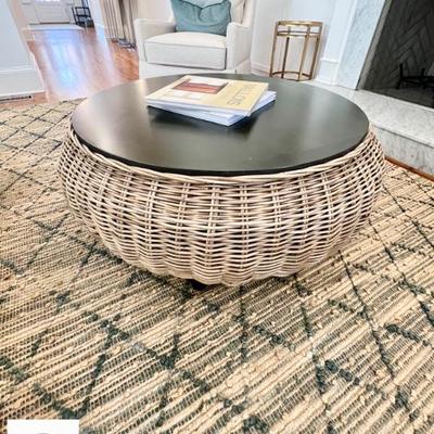Rattan coffee table