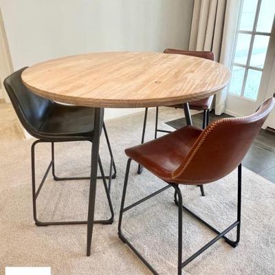 Bar height table with chairs 