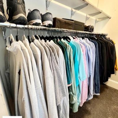 Assortment of men’s clothing and shoes 