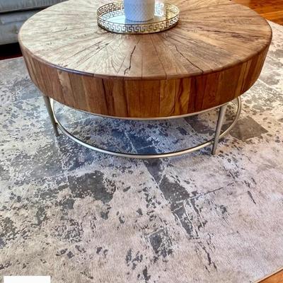 Modern wood coffee table
