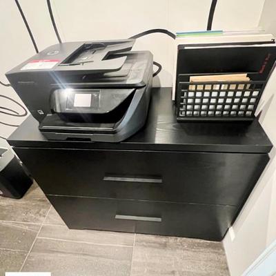 Printer and file cabinet 
