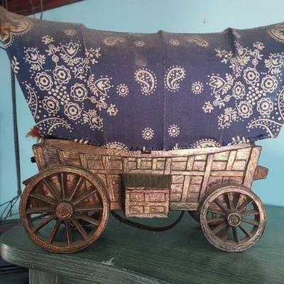 Metal covered wagon light