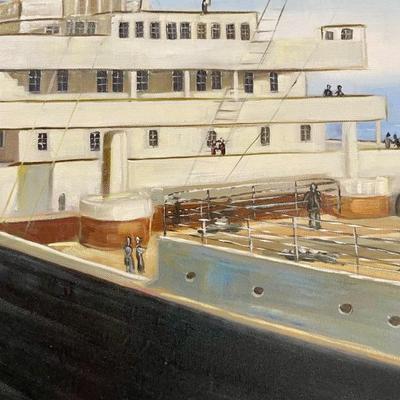 Your own Titanic painting, this is an over mantle painting