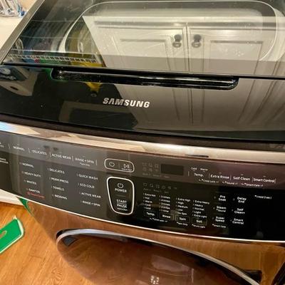 A great pair of Samsung Washer and Dryer appliances.  They look great! 