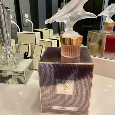 Lalique Pour Homme Perfume and Lalique Eagle with Box--