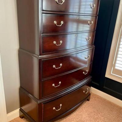 Caracole Bedroom Suite, like new--perfect condition the entire set Chest on Chest, bedside tables and King bed used one time. 