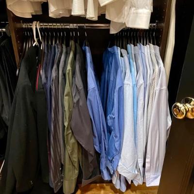 Huge Clothing Collection for men.  XXXL and Shoes Sizes 13-14 Gucci and other designers. 