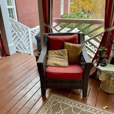 We have a wonderful collection of outdoor furniture, accessories, statues, pots, benches, a Weber grill with copper color steel case, two...