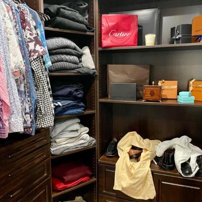 Huge Clothing Collection for men.  XXXL and Shoes Sizes 13-14 Gucci and other designers. 