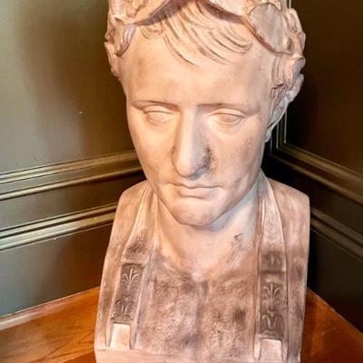 Napoleon as Ceasar Bust Sculpture after Antonio Canova; large size 