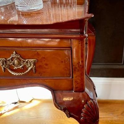 One of the most beautiful tea tables we have had, fantastically carved and exceptional finish