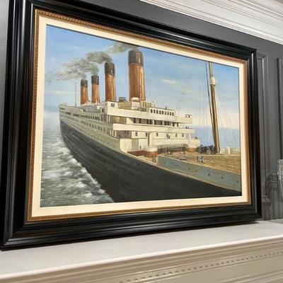 Your own Titanic painting, this is an over mantle painting
