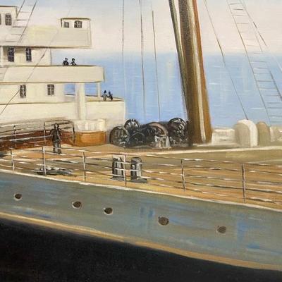 Your own Titanic painting, this is an over mantle painting