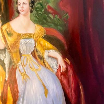 Queen Victoria painting beautifully framed