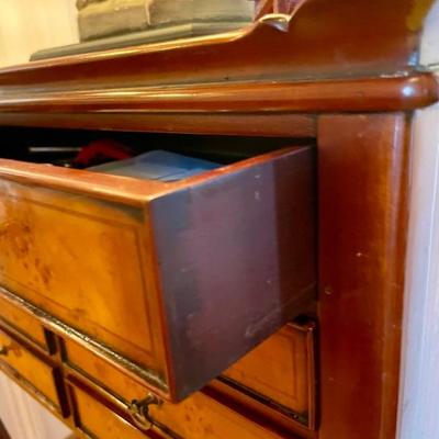 Another amazing small side stand with many drawers all are lined and could be used for jewelry or small unique collectibles