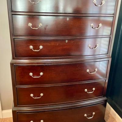 Caracole Bedroom Suite, like new--perfect condition the entire set Chest on Chest, bedside tables and King bed used one time. 