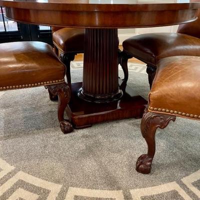 Ralph Lauren Round Table and 6 Ralph Lauren Chairs purchased on the Magnificent Mile in Chicago.