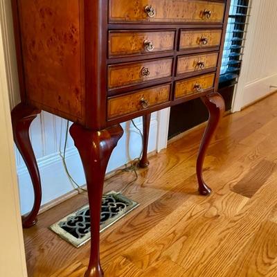Another amazing small side stand with many drawers all are lined and could be used for jewelry or small unique collectibles