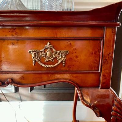 One of the most beautiful tea tables we have had, fantastically carved and exceptional finish