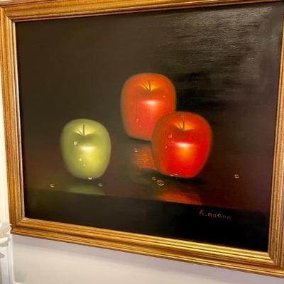 Signed artwork throughout the home