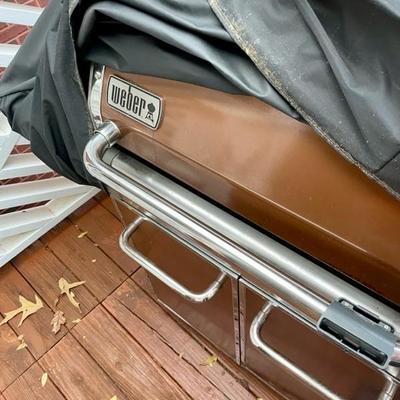 We have a wonderful collection of outdoor furniture, accessories, statues, pots, benches, a Weber grill with copper color steel case, two...